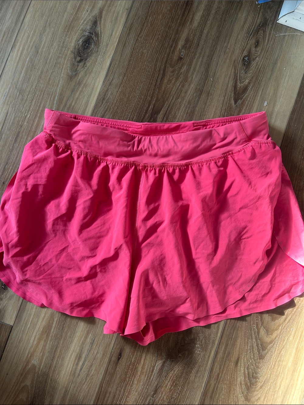 Lululemon fast and free shorts. Color lip gloss. Size 12 . Great condition
